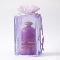 Organza beautyverpakking met vierkante bodem lavendel